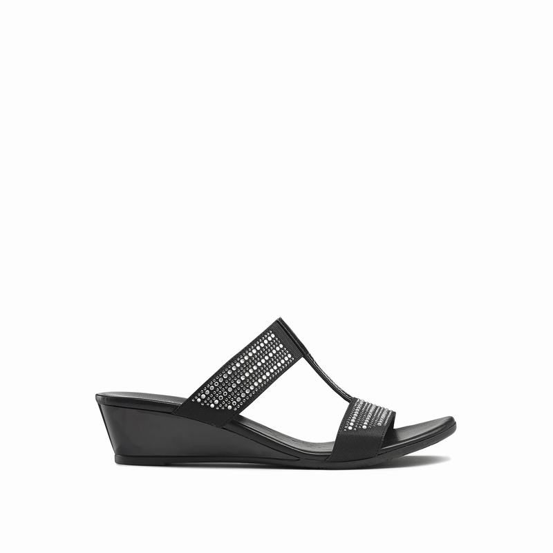 Russell & Bromley Stella Womens Embellished Mules Black |XYP1870NU|